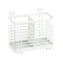 Dadatutu Metal Mesh Utensil Drying Rack,2 Compartments Draining Basket,Dish Drainer for Kitchen Counter,Silverware Cutlery Flatware Holder Forks,Knives,Spoons,Chopsticks Organizer,Household Supplies