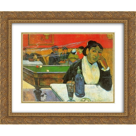 - Paul Gauguin 2x Matted 24x20 Gold Ornate Framed Art Print 'NIght Cafe in Arles (Madame Ginoux) '