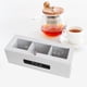 thumbnail image 5 of Organizador de bolsas de té, con contenedor de escritorio de 3 compartimentos Estuche para té para exhibir bolsas de té Cápsulas de Paquetes de Gloria Estuche de almacenamiento, 5 of 9