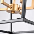 thumbnail image 4 of Danhelli 4 Light Kitchen Island Lantern Pendant Light Matte Black Matte Gold,Painted, 4 of 5