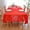Red, variant on Lace Tablecloth for Dining Table Cover and Coffee Tables, Durable Polyester Material with Intricate Design, Machine Washable, Versatile Decorative Overlay