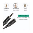 thumbnail image 5 of iMBAPrice 50 feet Gold Plated Connectors 3.5mm Male to Female Extension Stereo Audio Cable - Black, 5 of 6