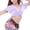 Lavande, variante sur BellyLady Ventre Danse Manches Courtes Wrap Top-NavyBlue