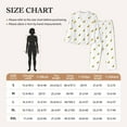 thumbnail image 4 of Logiee Gold Rabbit Print Womens Pajamas Set,Long Sleeve Sleepwear,Button Down Lounge Set 2 Pieces,Soft Nightwear Pjs Set-Small, 4 of 7