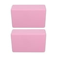 thumbnail image 1 of Bloque de Yoga Rosa, Soporte seguro Operación simple Proporciona Estabilidad Bloques de Yoga 2 Pack 2 PCS Apariencia Material Nonslip de Espuma Rosa para Pilates para Meditació, 1 of 7