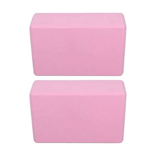 Bloque de Yoga Rosa, Soporte seguro Operación simple Proporciona Estabilidad Bloques de Yoga 2 Pack 2 PCS Apariencia Material Nonslip de Espuma Rosa para Pilates para Meditació