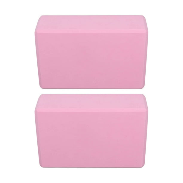 Bloque de Yoga Rosa, Soporte seguro Operación simple Proporciona Estabilidad Bloques de Yoga 2 Pack 2 PCS Apariencia Material Nonslip de Espuma Rosa para Pilates para Meditació