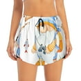 thumbnail image 2 of Salouo Gnome Camping Fishing Print Women's 2 in 1 Running Shorts Double-Layer Shorts Athletic Workout Gym Yoga Shorts Running Shorts for Women-X-Large, 2 of 7