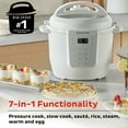 thumbnail image 3 of Instant Pot 6Qt RIO Chef Series 7-in-1 Multi-Cooker, Pressure Cooker, Slow Cook, & More, Sea Salt, 3 of 12