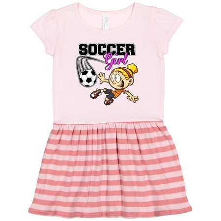 

Inktastic Soccer Girl Gift Toddler Girl Dress