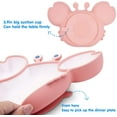 thumbnail image 3 of Silicone Baby Feeding Plate, Non-Slip Feeding Plate For Toddlers Kids With Strong Suction, Dishwasher And Microwave Safe, 3 of 5