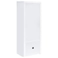 thumbnail image 6 of Jude 3-shelf Engineered Wood Media Tower High Gloss White, 6 of 9