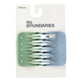 thumbnail image 2 of No Boundaries Rhinestone Embellished Plastic Hair Claw Clip Set, 2-Piece, Women’s, 2 of 4