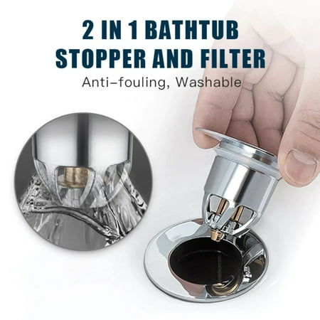 

KKCXFJX Universal Wash Basin Core Bounce -Drain Filter -Pop Up Bathroom Sink Plug