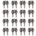 thumbnail image 1 of 16Pcs U-type Wire Rope Clips Sturdy Steel Wire Rope Clamps Cable Bolts Clamps, 1 of 6