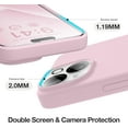 thumbnail image 4 of Entronix Shockproof Silicone Cell Phone Case for Apple iPhone 15 Plus, Light Pink, 4 of 7