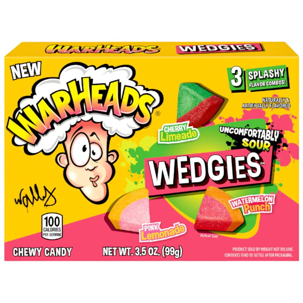WarHeads Sour Wedgies 3.5 oz. Theater Box (Pack of 12)