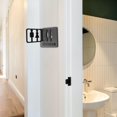 thumbnail image 2 of tredstone Contemporary Bathroom Sign 3D Door Signage for Store Church Hotel Style A 1Set, 2 of 6