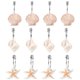 thumbnail image 1 of Naiovety Juego de ganchos colgantes con forma de concha de estrella de mar, juego de ganchos colgantes de acero inoxidable, juego de ganchos dobles para Juegos de accesorios de baño Numero 3 Naiovety HA025013-03, 1 of 6