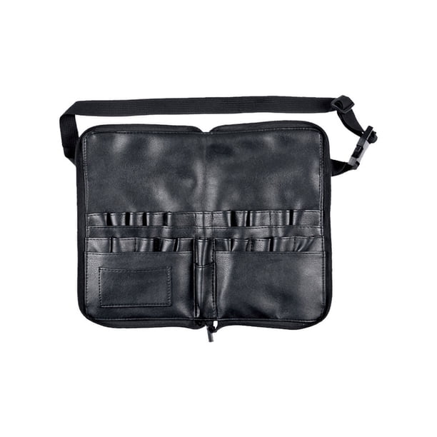 FELTECHELECTR Bolsa profesional para brochas de maquillaje, riñonera de PU, multifunción, para mujer colorista