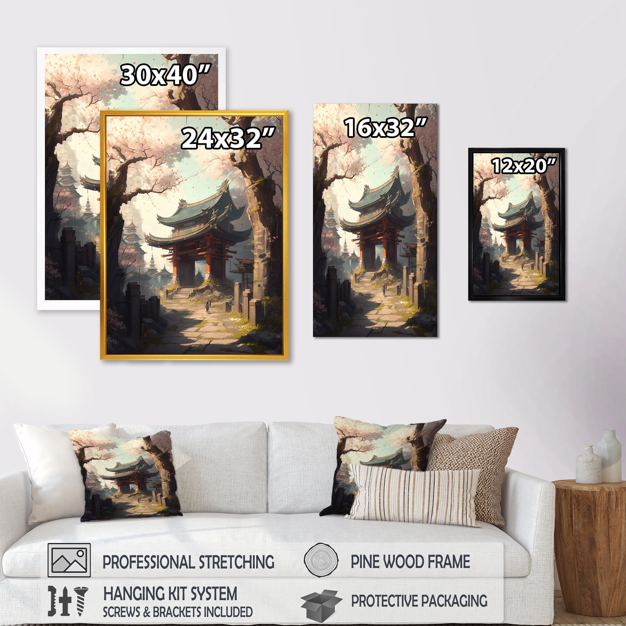 Designart Architectural City Landscape IV Canvas Wall Art