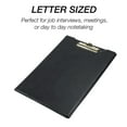 thumbnail image 2 of Samsill 71410 Pad Holder Heavyweight Sealed Vinyl Brass Clip Inside Front Pocket Black, 2 of 5