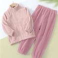thumbnail image 5 of Ccpelsie Girl Clothes Kids Outfits Long Sleeve Ribbed Sweatshirt Bell Bottom Pants Set Fall Winter Clothing for Girls(Pink,15-16 Years), 5 of 5