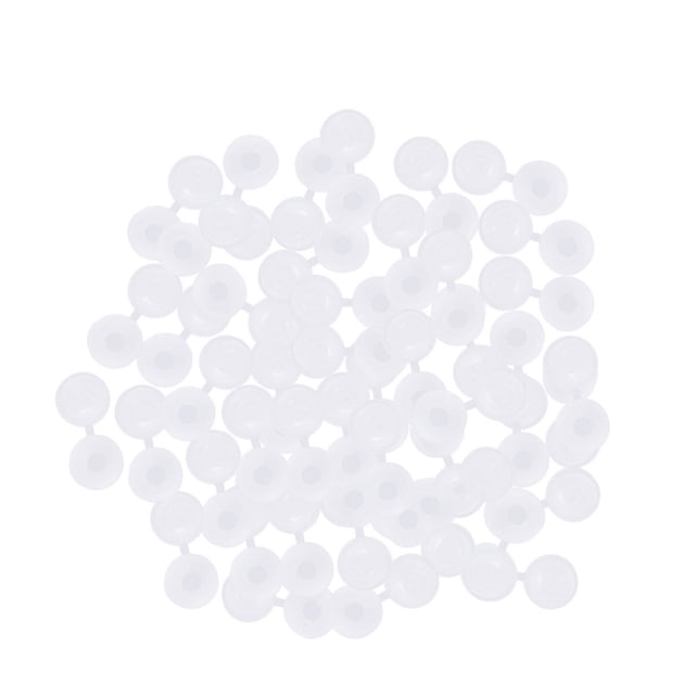 MasteelfCA 50PCS Screw Hole Cover Roofing Plastic Screw Cover Protect Caps(White)