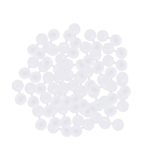 MasteelfCA 50PCS Screw Hole Cover Roofing Plastic Screw Cover Protect Caps(White)