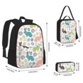 thumbnail image 2 of Balery Easter Rabbit Mochila escolar 3 en 1 para niños: mochila resistente con lonchera térmica y estuche para lápices. Mochila escolar para niños y niñas., 2 of 7