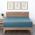 thumbnail image 2 of Mainstays Super Soft Microfiber 2-Pack Fitted Sheet, Full, Cool Blue Water/ Olive Green, 2 Piece, 2 of 8