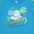 thumbnail image 4 of Inktastic Out of This World Little Sister Cute Alien in Outer Space Girls Baby T-Shirt, 4 of 5