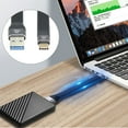 thumbnail image 3 of JSER 10Gbps USB 3.1 Type C Male to USB3.0 Type A Male Flat Slim FPC Data Cable for Laptop & Phone, 3 of 7