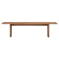thumbnail image 5 of Modway Amistad 18.5" Wood Bench with Adjustable Foot Pads in Walnut, 5 of 10