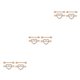 thumbnail image 5 of Anillos para Pezones Sonducket 4 Piezas Cuerpos de Acero Inoxidable Decoración de Pecho Sexy Oro Rosa, 5 of 6
