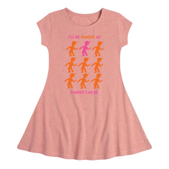 Dr. Seuss - I'll Be Famous - Girls Fit And Flare Cap Sleeve Dress