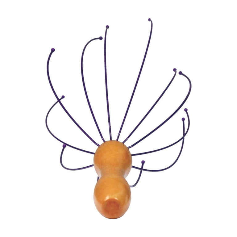 Wooden Scalp Massager, Stainless Legs, Purple - Walmart.com