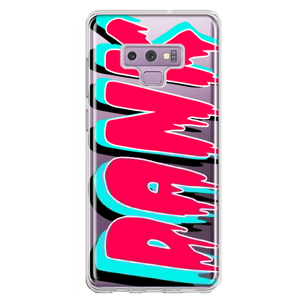 thumbnail image 1 of MUNDAZE Samsung Galaxy Note 9 Shockproof Clear Hybrid Protective Phone Case Teal Pink Clear Funny Text Quote Dank Cover, 1 of 5