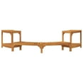 thumbnail image 4 of vidaXL Hot Tub Surround Half-Round Brown 107.09 x 47.24 x 21.85 in, 4 of 5