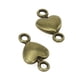 thumbnail image 5 of Corazón Conectores resultados de la joyería 50pcs bronce antiguo, 5 of 8