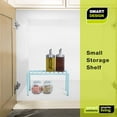 thumbnail image 7 of Smart Design Premium Cabinet Storage Shelf Rack - Small - 10.5 x 5.25 Inch - Steel Metal - Rust Resistant - Cupboard, Plate, Cup, Bathroom Counter and Pantry Organization - Kitchen - Light Blue, 7 of 7