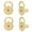 Gold-Round, variant on Monebena 4 Pcs Earring Backs for Droopy Ears Flower Locking Earring Backs for Heavy Earrings Large Secure Earring Lifter Backings Replacements for Studs Flat Earring Support Backers