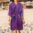 thumbnail image 4 of IDEANATEGRATE Client Robe De Salón Morado Ligero Y Transpirable Para Corte Y De Cómodo, 4 of 6