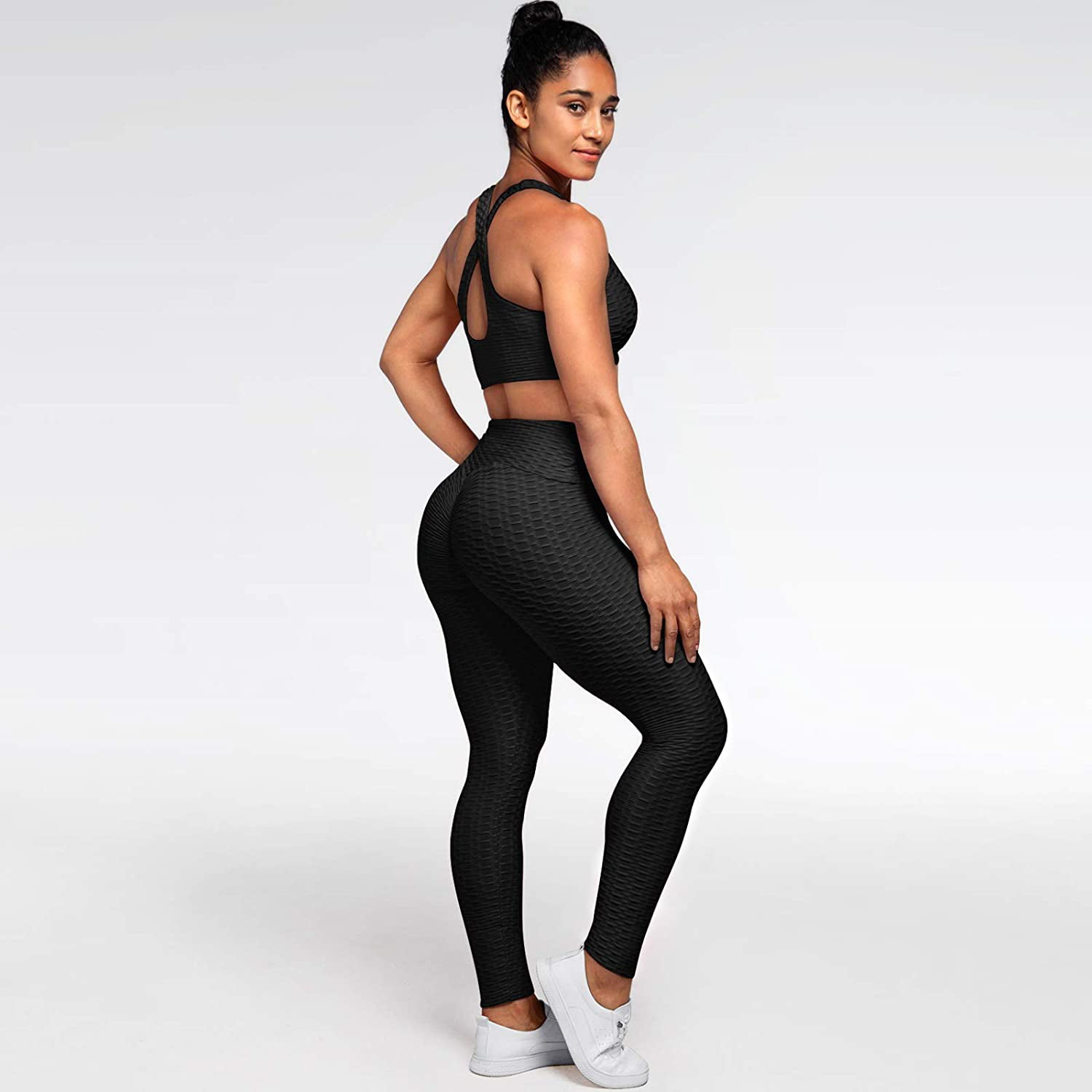 Women Leggings Anti-Cellulite High Waist Push Up Yoga Pant Butt Lift Gym  Fitness | eBay