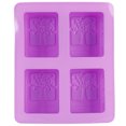 thumbnail image 1 of Oubit Tree Shape Mold,4Gird Purple Silicone HandMade Soap Mold Cake Mold True Excellence, 1 of 9