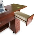 thumbnail image 2 of Arrow Alice Sewing Cabinet – Sewing Machine Table with Hydraulic Lift, Storage Drawers, Expandable Work Surface and Locking Casters, Teak, 2 of 4