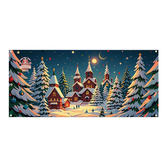 Banderín Navideño Festivo Para El Garaje Con Colores Vivos Diseño Festivo Perfecto Para Los Amantes De Los Coches Garajes Domésticos Fácil De Colgar Material Resistente