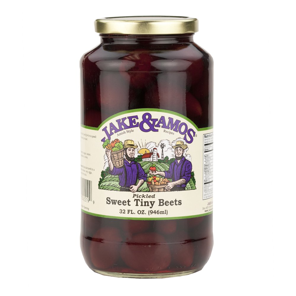 Jake and Amos Pickled Sweet Tiny Beets 32 oz. Jar (2 Jars) Walmart