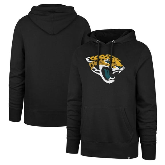 Men's '47 Black Jacksonville Jaguars Imprint Headline Pullover Hoodie