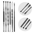 thumbnail image 3 of Unique Bargains 6Pcs Stainless Steel Ear Cleansing Tool Set Ear Cleaner Set Anti-slip Design with Storage Case Black, 3 of 7